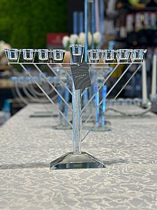 חנוכיה המנורה קריסטל משולש 770