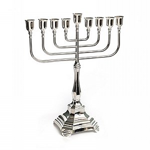 חנוכיה המנורה כנסת הגדולה כסף