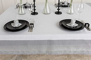 מפה ג’קארד איילת – שמנת אפור